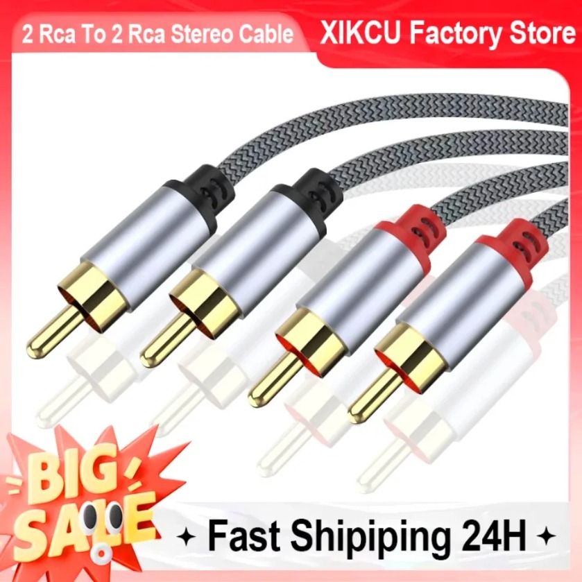Home Cinema Tv - Cables estéreo de 2 RCA a