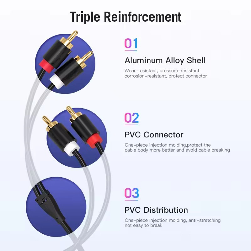 Cable RCA Dual estéreo HIFI 2  - Home Cinema Tv reseña y precio